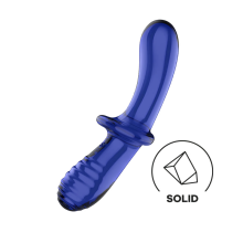 Satisfyer Double Crystal Azul