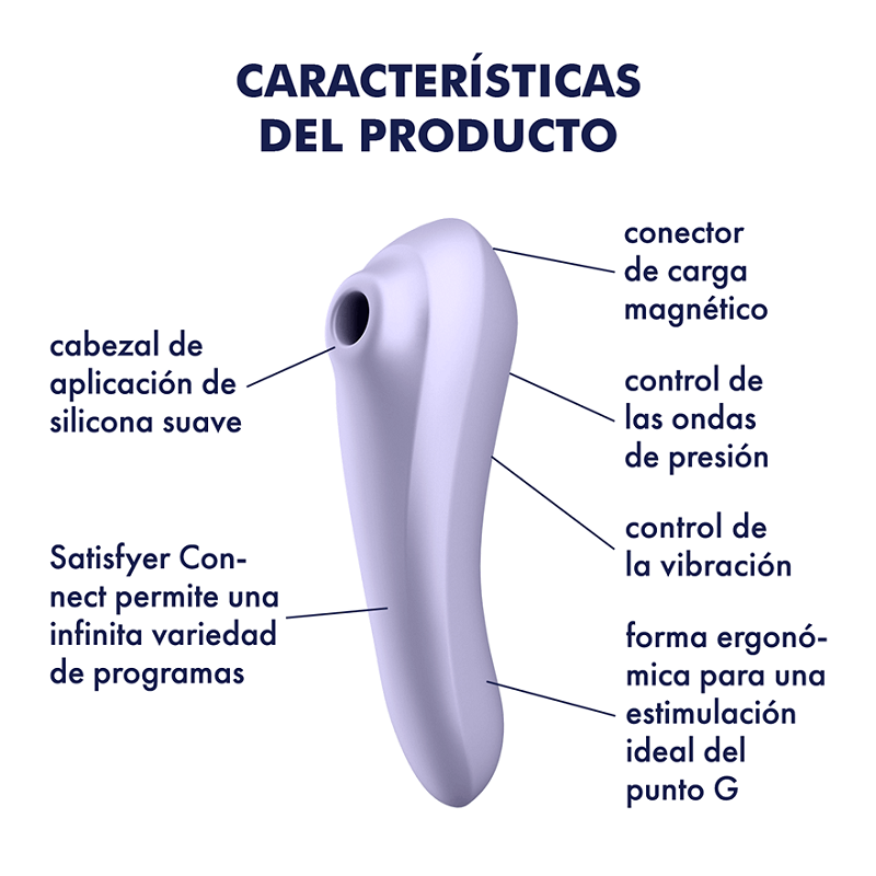 Satisfyer Dual Pleasure APP Malva