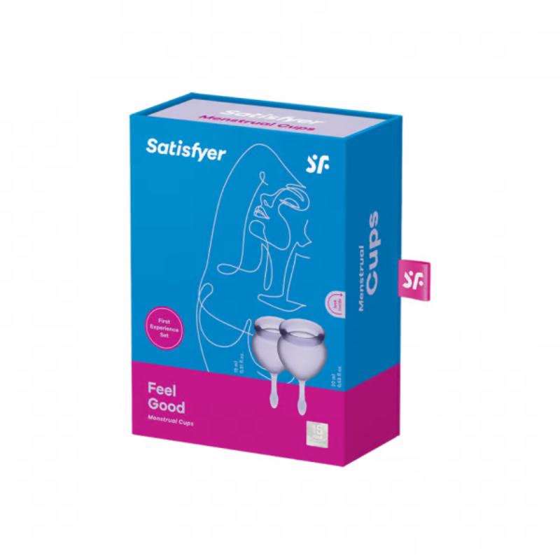 Set 2 Copas Menstruales Satisfyer Feel Good Lila