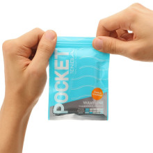 1 Pocket Stroker Tenga Wave Line Azul
