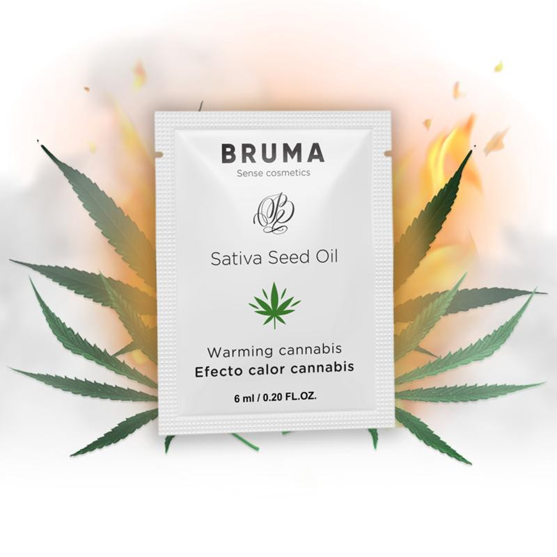 Sobre Gel Deslizante Bruma Efecto Calor Cannabis 6 ml