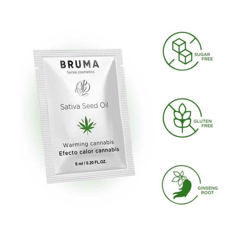 Sobre Gel Deslizante Bruma Efecto Calor Cannabis 6 ml