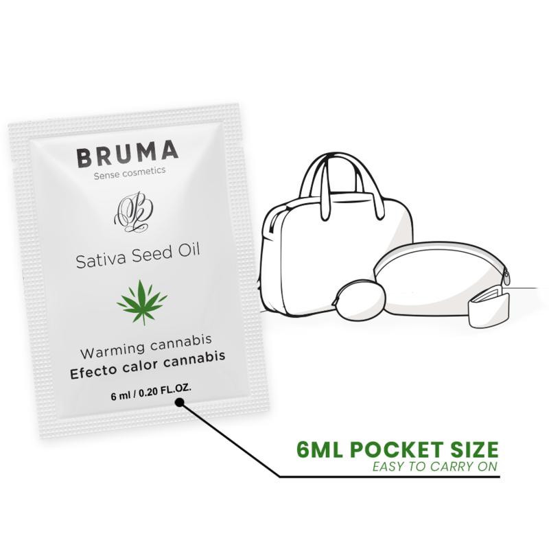 Sobre Gel Deslizante Bruma Efecto Calor Cannabis 6 ml