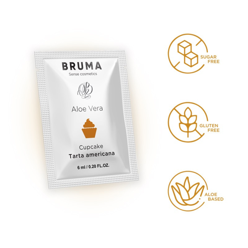 Sobre Gel Deslizante Bruma Sabor Tarta Americana 6 ml