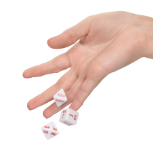 1 Set Dados Acción, Parte del Cuerpo y Tiempo