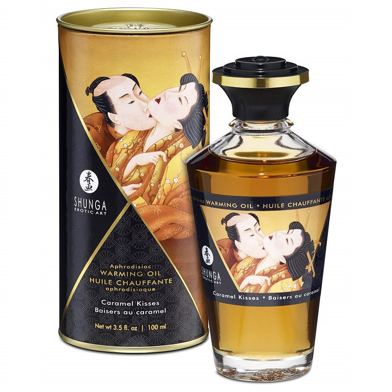 Aceite Afrodisíaco Besos Íntimos Caramelo Shunga 100 ml
