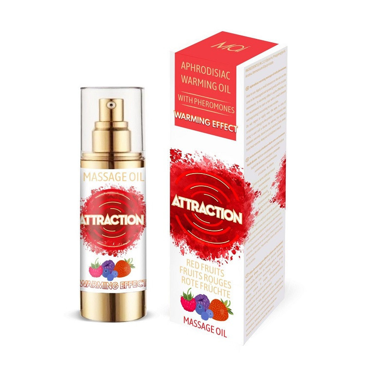 Aceite De Masaje Attraction Afrodisíaco Feromonas Calor Frutos Rojos