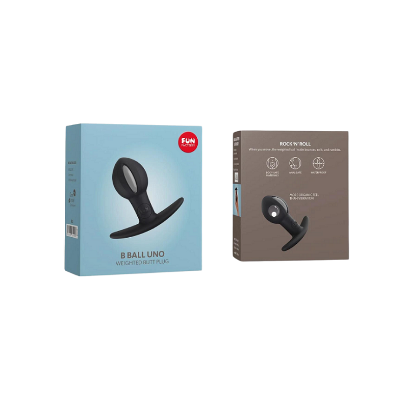 Ancla Anal Toy B Ball Uno Gris/Negro Fun Factory