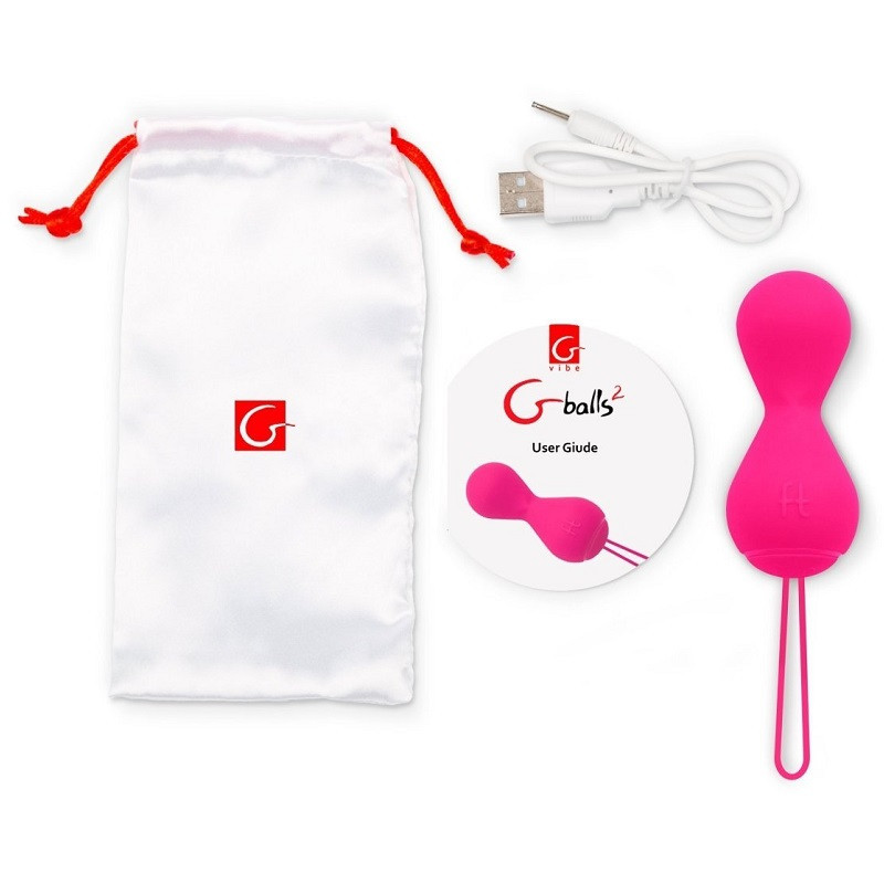 APP Bolas Entrenamiento Kegel G Balls 2 App Rosa
