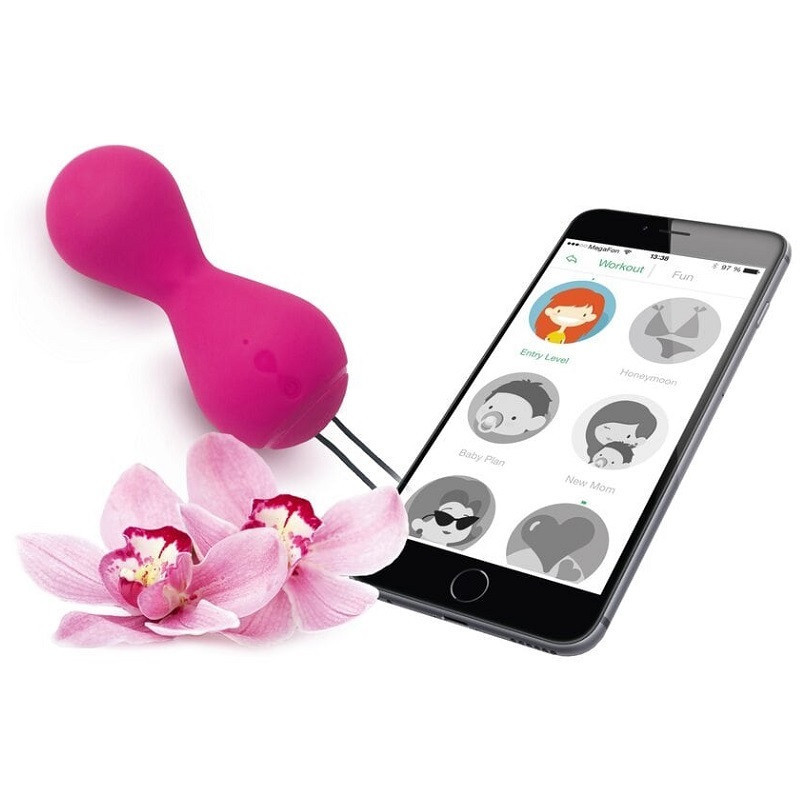 APP Bolas Entrenamiento Kegel G Balls 2 App Rosa