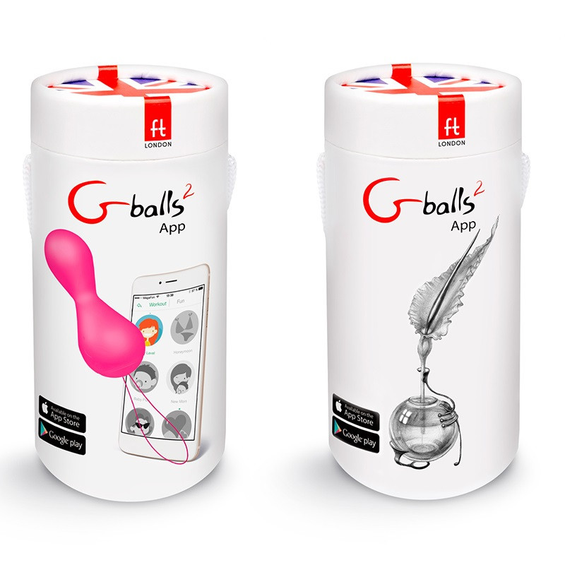 APP Bolas Entrenamiento Kegel G Balls 2 App Rosa