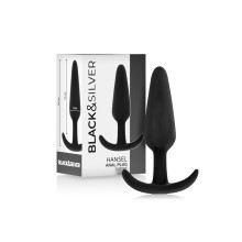 Anal Plug Black&Silver Hansel Silicona