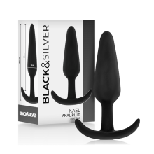 Anal Plug Black&Silver Kael Silicona