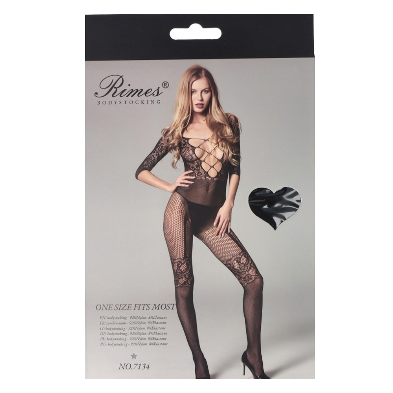 Bodystocking Cerrado de Rimes 7134
