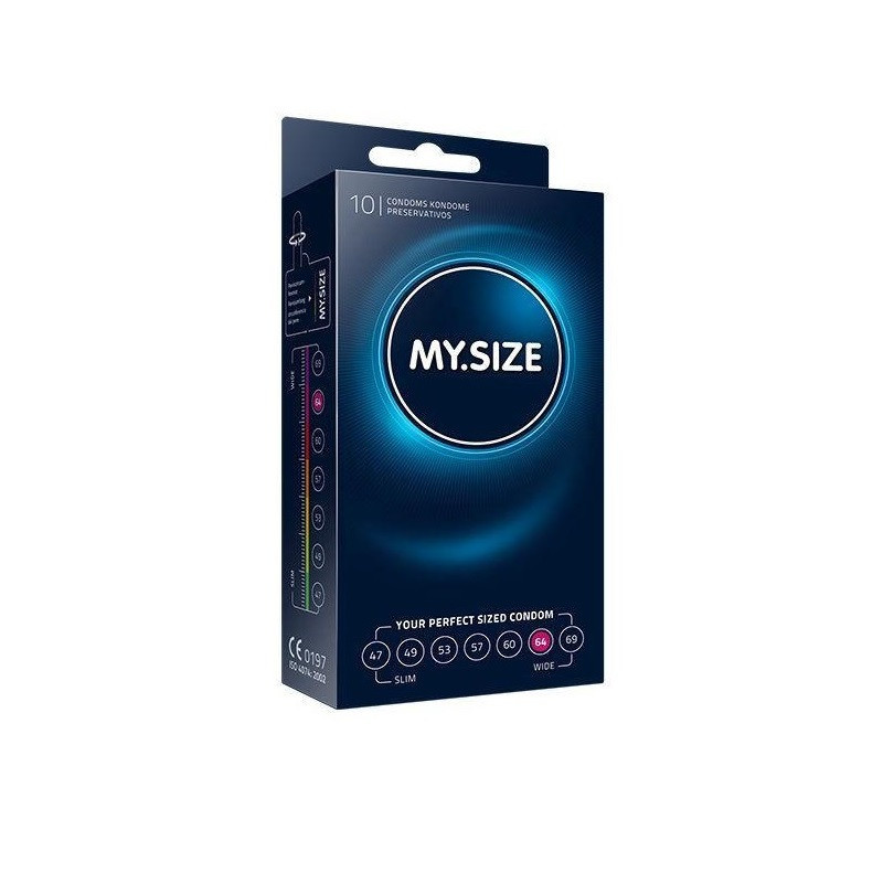 Caja 10 preservativos MY SIZE Talla 64