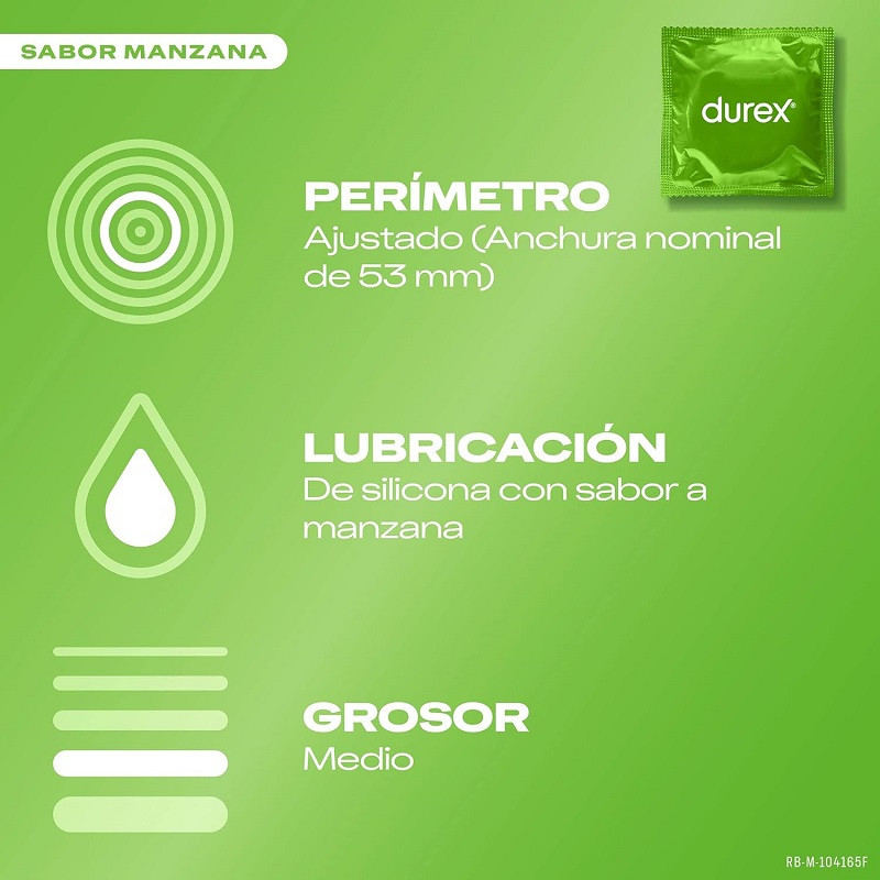 Caja 144 Preservativos Durex Saboréame