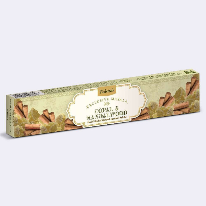 CAJA 15 G INCIENSO MASALA TULASI COPAL Y SÁNDALO