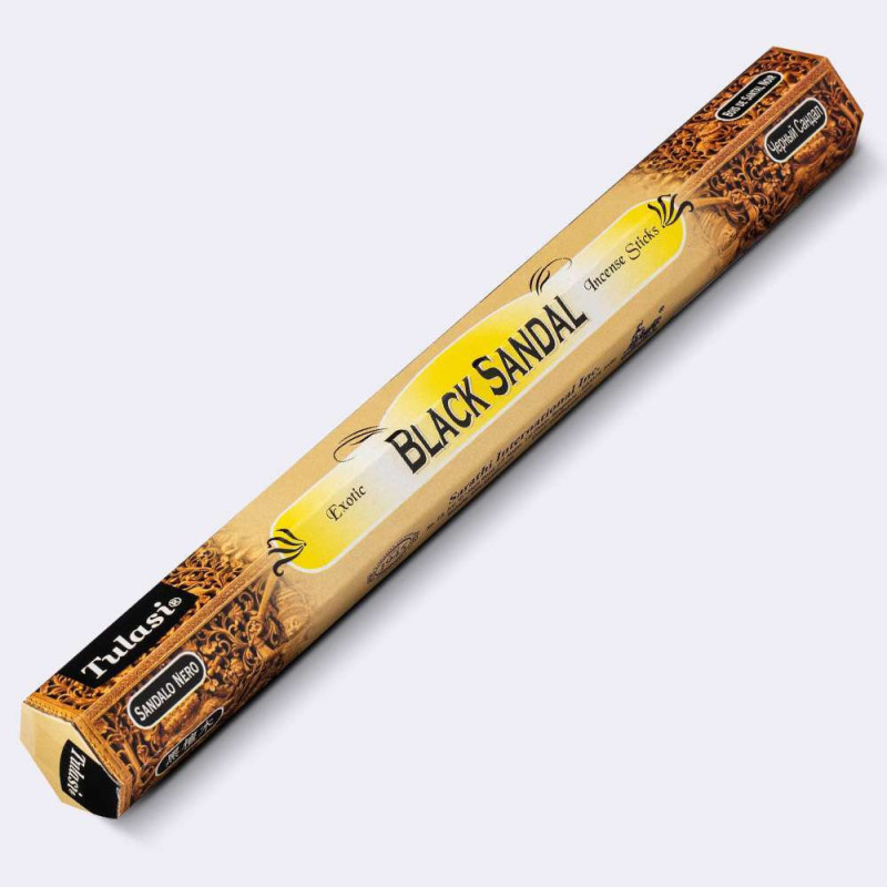 CAJA 20 VARILLAS INCIENSO TULASI EXOTIC SÁNDALO NEGRO