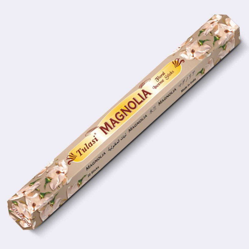 CAJA 20 VARILLAS INCIENSO TULASI FLORAL MAGNOLIA