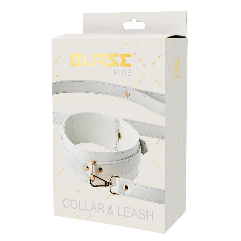 Collar Con Correa Blaze Elite Blanco