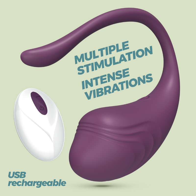 Control Remoto Huevo Vibrador Crushious Tamago Morado