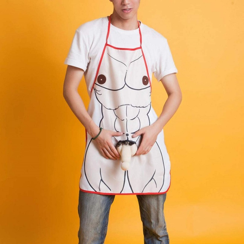 Delantal Con Pene De Peluche