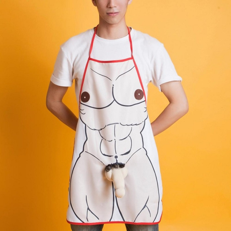 Delantal Con Pene De Peluche