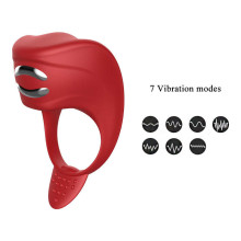 Electro Anillo Vibrador Foxshow Recargable Electroestimulación