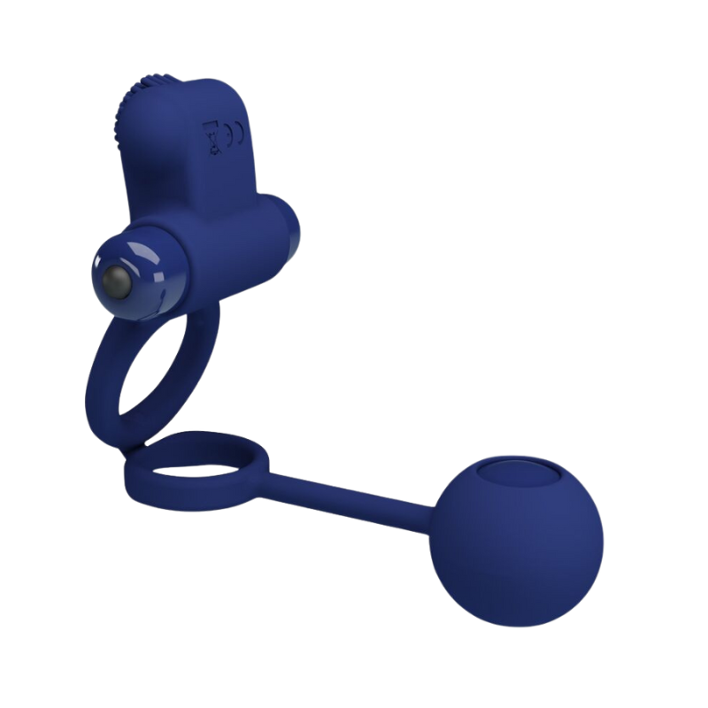 Anillo Vibrador Pene y Testículos con Plug Anal Remington Pretty Love