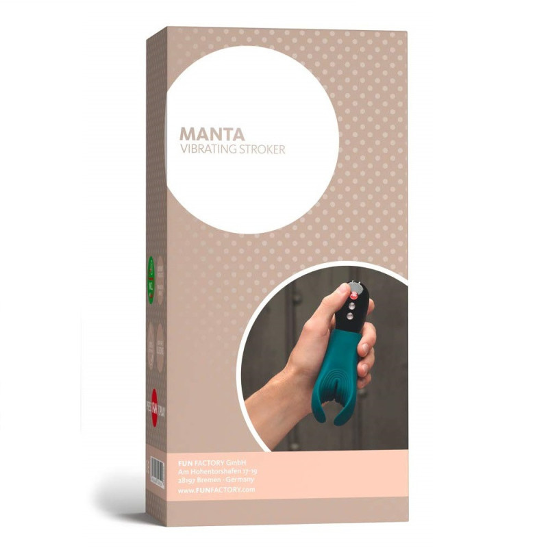 Masturbador Masculino Recargable Vibrador Manta Fun Factory