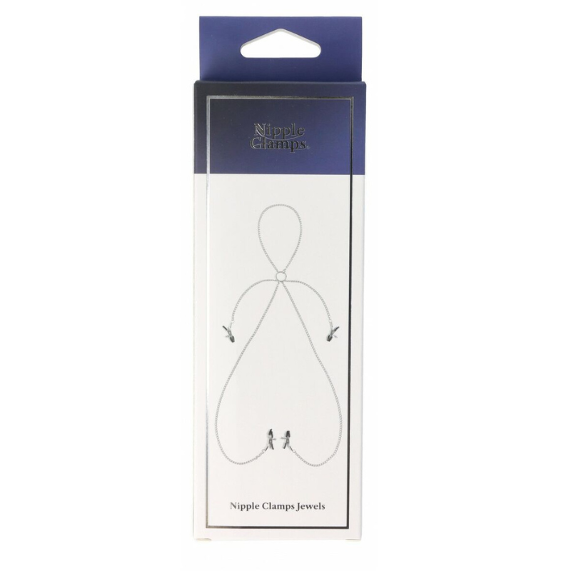 Collar con Pinzas para Pezones y Vulva