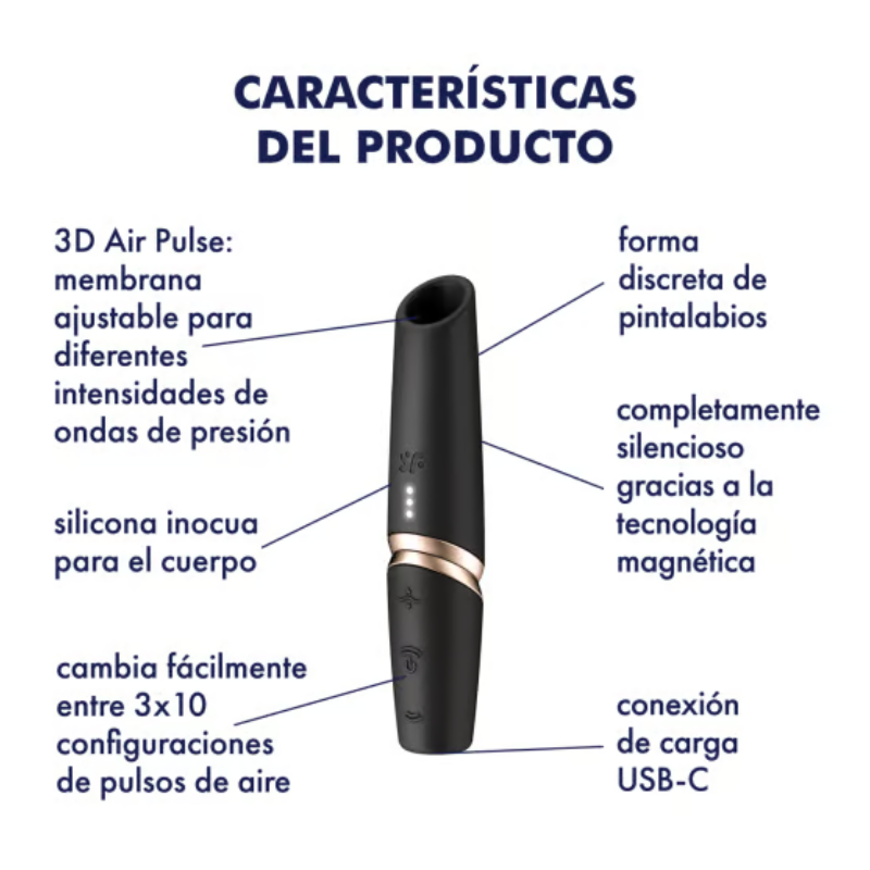 Satisfyer Perfect Kiss Negro