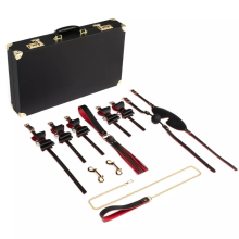 Maletín Bondage Negro/Rojo 11 Piezas Bedroom Fantasies