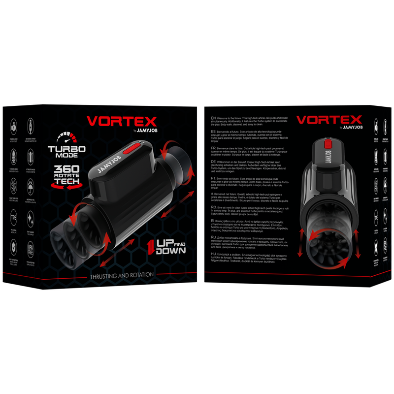Masturbador Impulsor Rotador Recargable Jamyjob Vortex