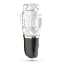 Masturbador Masculino Recargable Vibrador y Succionador Quasar Crushious