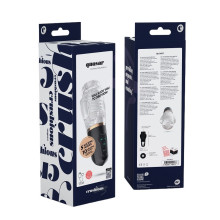 Masturbador Masculino Recargable Vibrador y Succionador Quasar Crushious