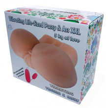 Masturbador realístico 3D Vagina Y Culo Con Vibración XXL