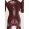 Mini Muñeca Hinchable Pelo Negro