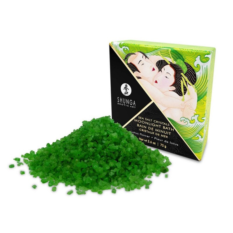 Shunga Cristales De Sal Marina Espumosa Y Aromatizada Lotus Flower 75 g