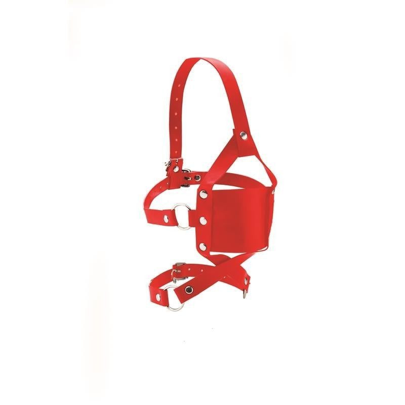 Mordaza Ouch Leather Mouth Gag Roja