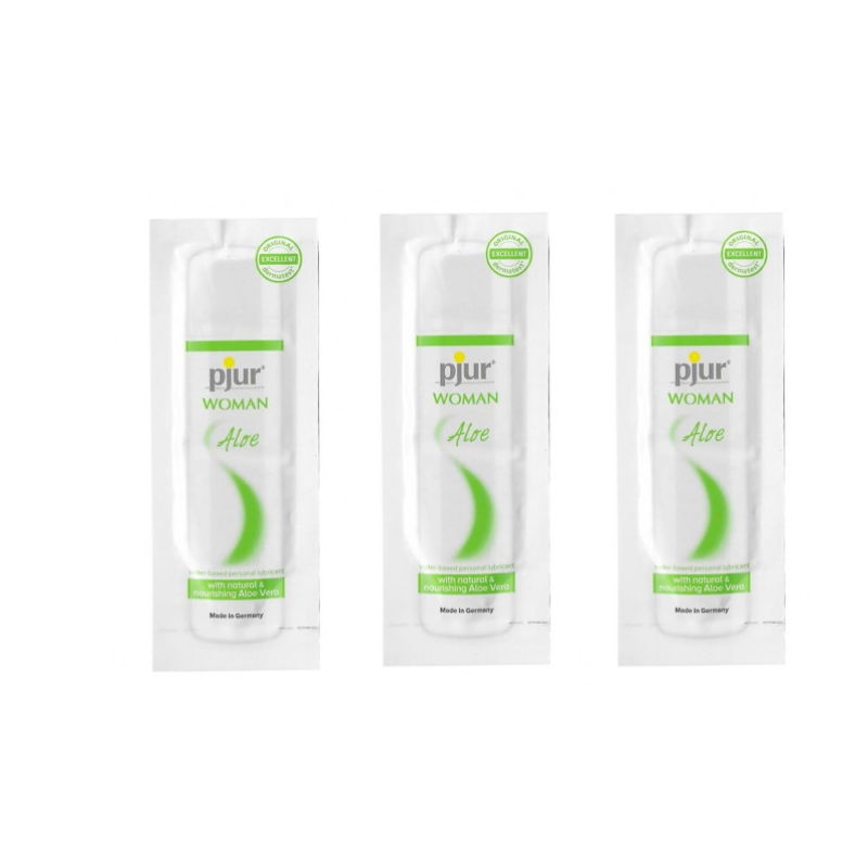 Pack 3 Sobres Monodosis Lubricante Base Agua Aloe Woman 2 ml