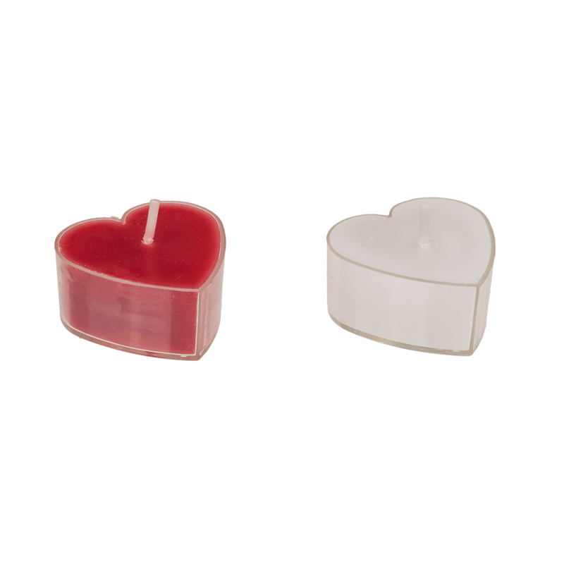 Pack 8 Velas Tealight Corazón